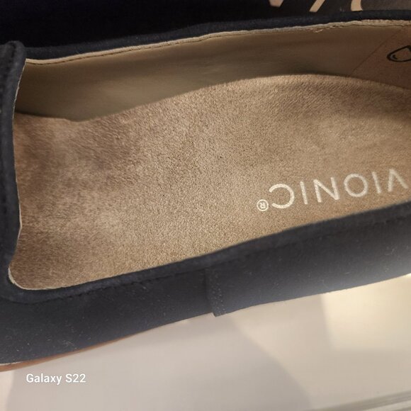 Vionic "Willa" Lug Wedge. Dark Navy Blue. NIB. Size 5 - Picture 3 of 14